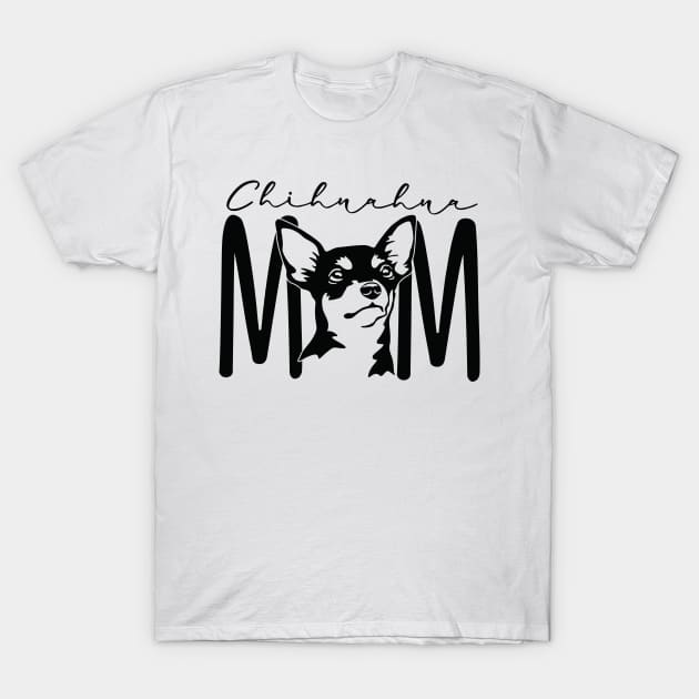 Chihuahua Mom Shirt - Short Haired Smooth - Deer, Apple Head - Customized Dog Mom - Dog Lover Gift For Her - Unisex Graphic Tee T-Shirt by bob2ben